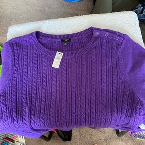 Talbots Plus purple sweater Size 2X